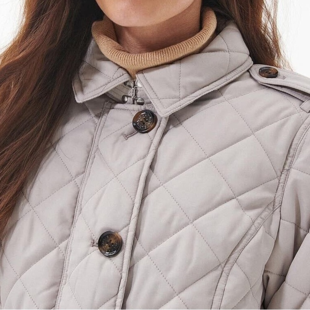 Barbour Rosalind Quilted Belted Trench Coat - Picture 3 of 10